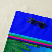 Zee met aanloophanddoek strandlaken (In situ)