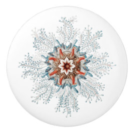 Zee met blauwe knoppen