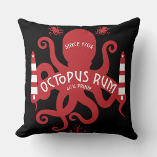 Zee met deuk en fantasy   Octopus   Nautische Mok  Kussen