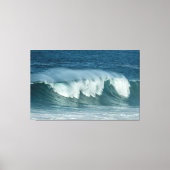 Zee met golf fluistering canvas afdruk (Voorkant)
