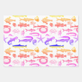 Zee met heldere regenboog Inpakpapier Vel (Voorkant 3)