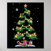 Zee met kerstboomschildpadden poster (Voorkant)