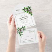 Zee met kerstweddenschap sterft overal in één keer all in one uitnodiging (Afscheurbaar)