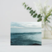 Zee met langdurige blootstelling briefkaart (Staand voorkant)