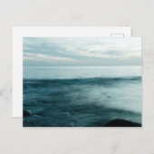 Zee met langdurige blootstelling briefkaart (Voorkant / Achterkant)