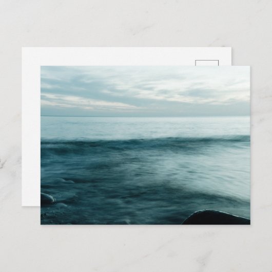 Zee met langdurige blootstelling briefkaart (Voorkant / Achterkant)