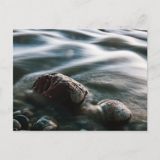 Zee met langdurige blootstelling briefkaart (Voorkant)