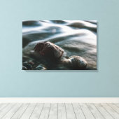 Zee met langdurige blootstelling canvas afdruk (Insitu (Houten vloer))