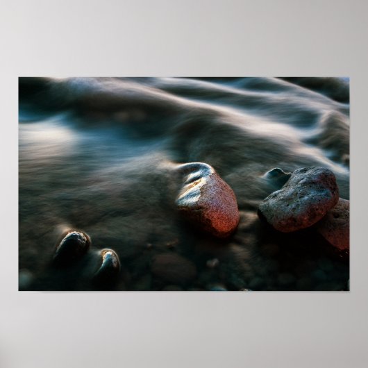 Zee met langdurige blootstelling poster (Voorkant)