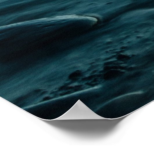 Zee met langdurige blootstelling poster (Hoek)