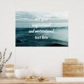 Zee met langdurige blootstelling poster (Keuken)