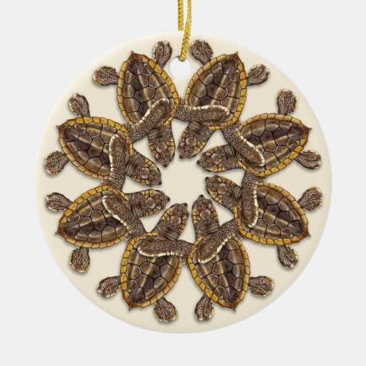 Zee met vuursteentjes, van keramisch Ornament (Voorkant)