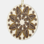 Zee met vuursteentjes, van keramisch Ornament (Links)