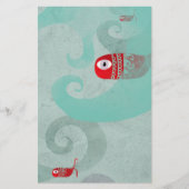 Zee met witte elegantie briefpapier (Voorkant)