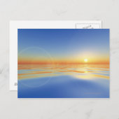 Zee met zon briefkaart (Voorkant / Achterkant)