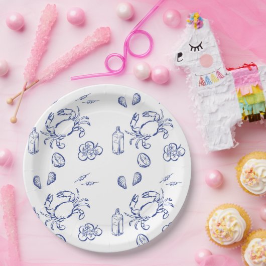 Zee-minimalisme Papieren Bordje (Feest)