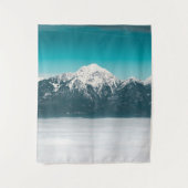 Zee mist onder de berg wandkleed (Voorkant)