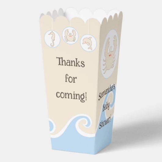 Zee Mobiel Baby shower Favor Boxes Bedankdoosjes (Voorkant)