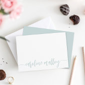 Zee | Moderne Scripting Name Personalized Notitiekaartje