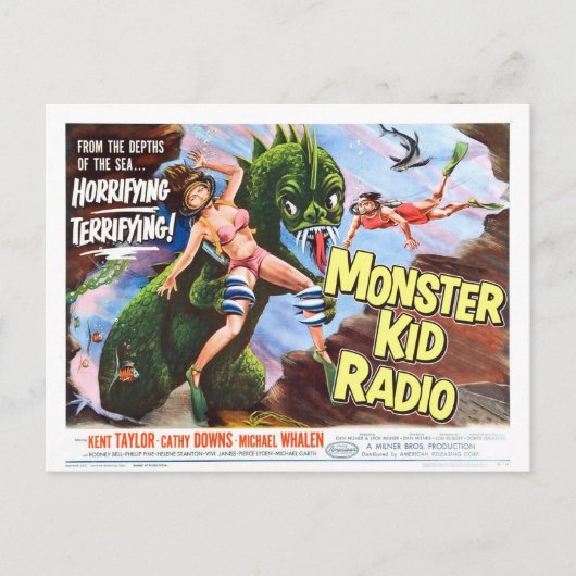 Zee Monster Briefkaart van Monster Kind Radio (Voorkant)