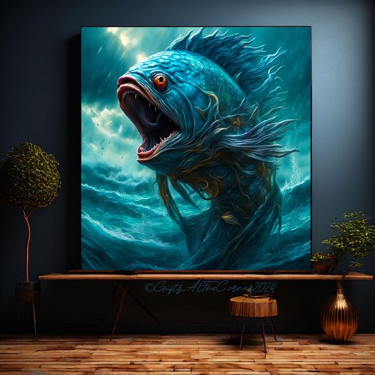 Zee Monster Canvas Afdruk
