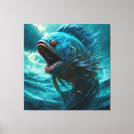 Zee Monster Canvas Afdruk (Voorkant)