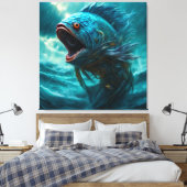 Zee Monster Canvas Afdruk (Insitu (Slaapkamer))