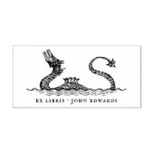  Zee Monster Geïllustreerd Ex Libris Boek Zelfinktende Stempel (Design)