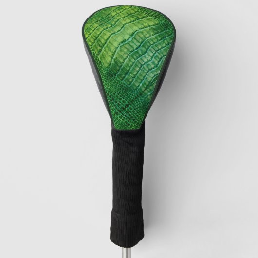 Zee Monster in helder groen kunstleder Golfheadcover (Voorkant)