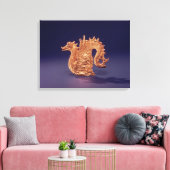 Zee monster "Ketos" Canvas Afdruk (Insitu (Woonkamer))