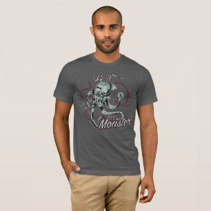 Zee Monster Kraken Vintage Octopus Grafische T-Shi T-shirt