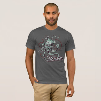 Zee Monster Kraken Vintage Octopus Grafische T-Shi T-shirt