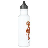 Zee monster octopus - aangepaste tekst waterfles (Links)