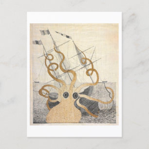  Zee Monster Octopus Briefkaart