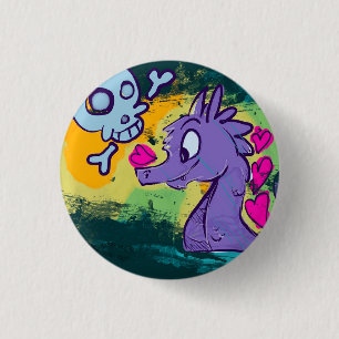 Zee Monster Ronde Button 3,2 Cm