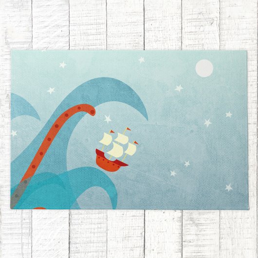Zee Monster Sailing Boat Deurmat