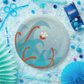 Zee Monster Sailing Boat Papieren Bordje (Feest)