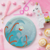 Zee Monster Sailing Boat Papieren Bordje (Feest)