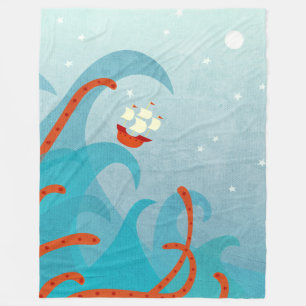 Zee Monster Sailing Fleece Deken