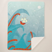 Zee Monster Sailing Sherpa Deken (Voorkant)