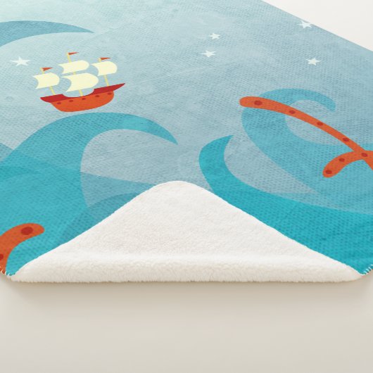 Zee Monster Sailing Sherpa Deken (3/4)