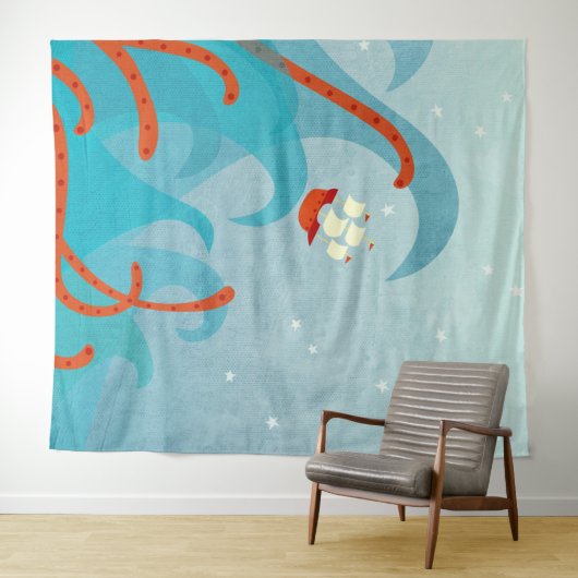 Zee Monster Sailing Wandkleed (In Situ (horizontaal))