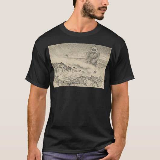 Zee Monster van Theodor Kittelsen T-shirt (Voorkant)