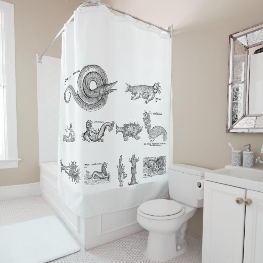 Zee monsters douchegordijn (In situ)