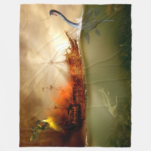 ZEE MONSTERS FLEECE DEKEN (Voorkant)