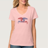 Zee-monsters met uw keuze achtergrond t-shirt (Voorkant)