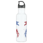 Zee-monsters met uw keuze achtergrond waterfles (Achterkant)