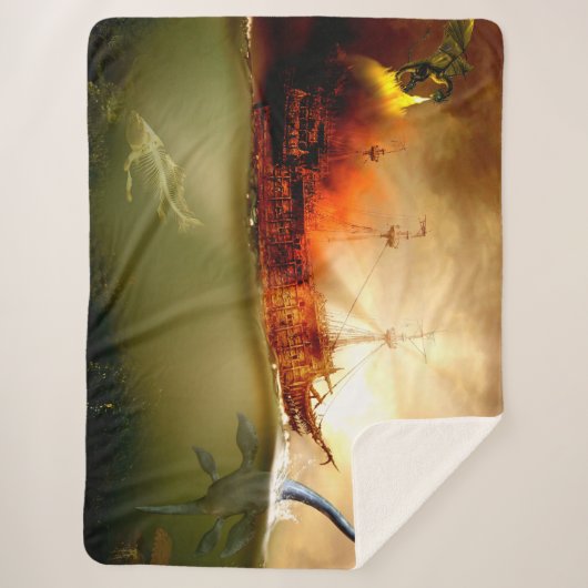 ZEE MONSTERS SHERPA DEKEN (Voorkant)