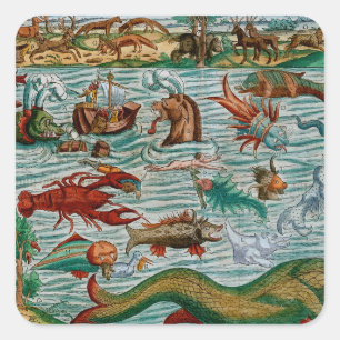 Zee Monsters Vierkante Sticker