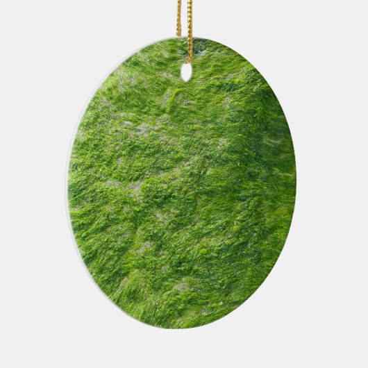 Zee Mos Groen Natuur Grass Beach Nautisch Keramisch Ornament (Rechts)